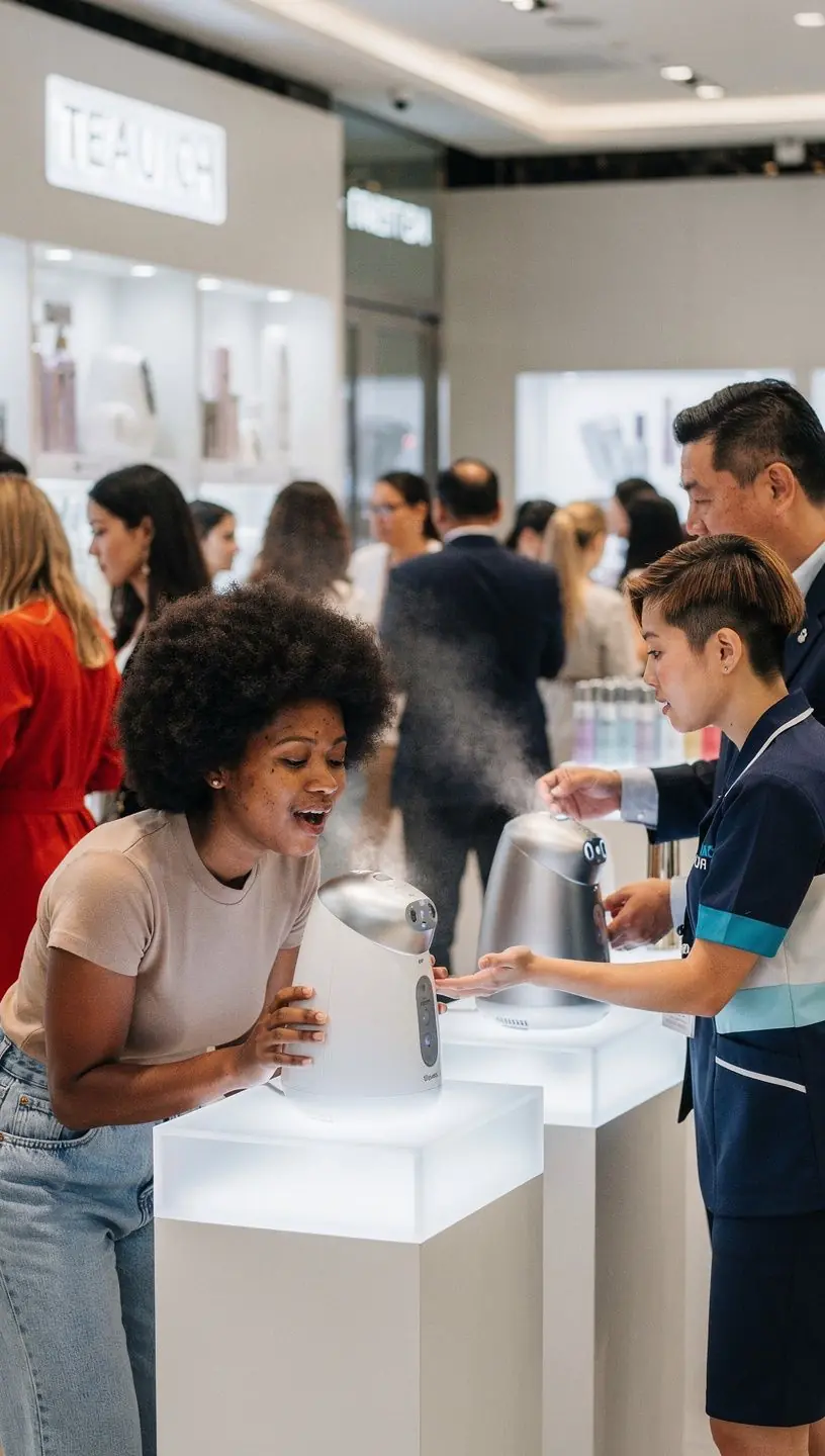 Przestrzeń coworkingowa wyposażona w narzędzia do świadczenia usług kosmetycznych.